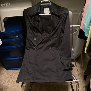 Old Navy black trench coat size XS